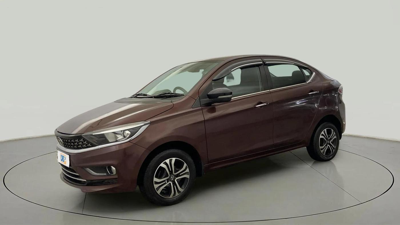 2022 Tata TIGOR XZ PLUS CNG, CNG, Manual, 57,344 km, Left Front Diagonal