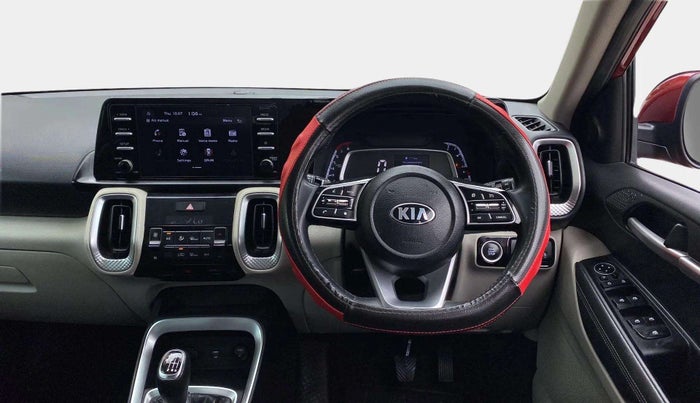 2020 KIA SONET HTX 1.0 IMT, Petrol, Manual, 31,558 km, Steering Wheel Close Up