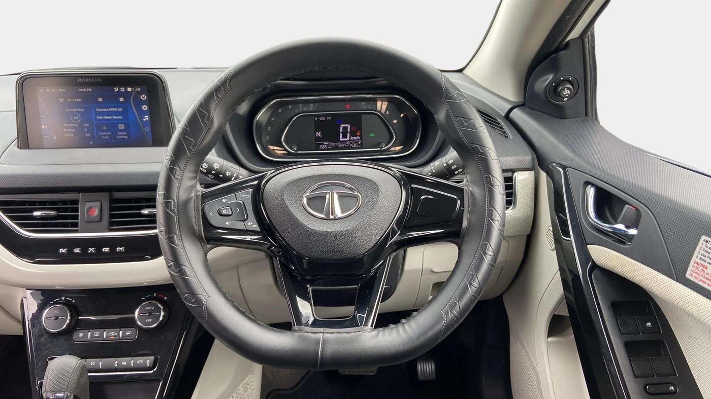 2023 Tata NEXON XZA PLUS PETROL, Petrol, Automatic, 15,746 km, Steering Wheel Close Up