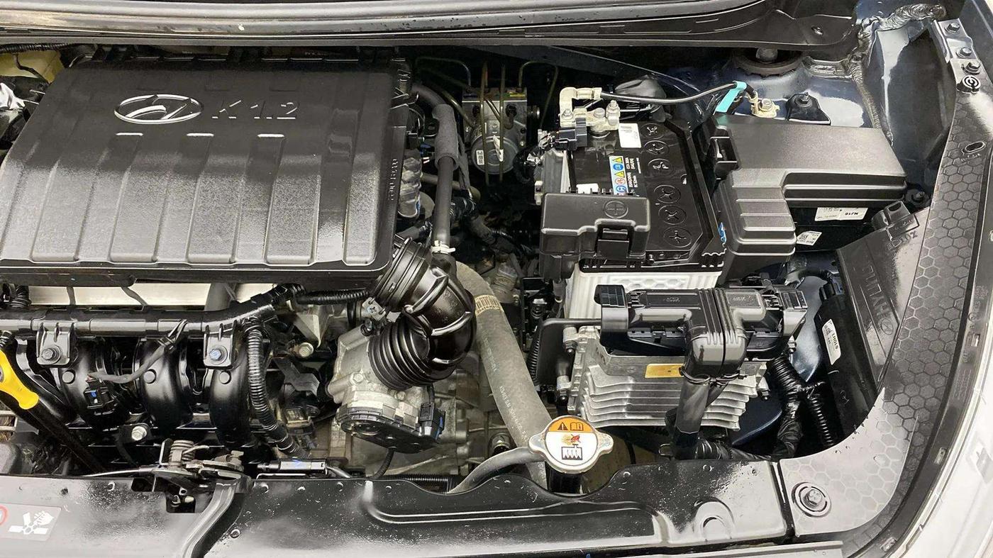 2023 Hyundai GRAND I10 NIOS SPORTZ AMT 1.2 KAPPA VTVT, Petrol, Automatic, 5,212 km, Engine View - Left