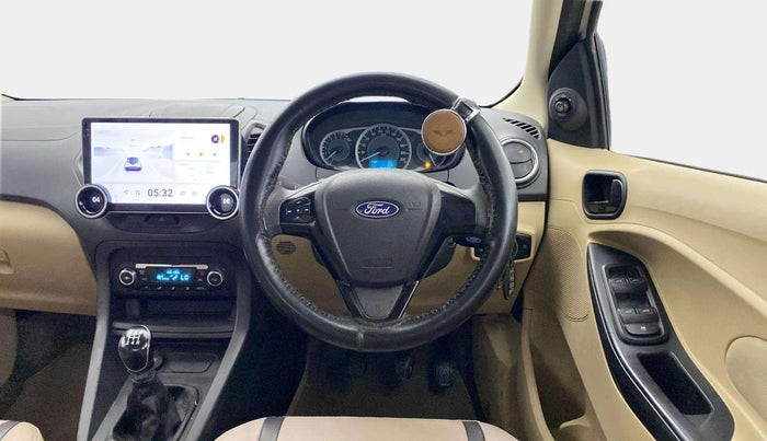 2017 Ford Figo Aspire TITANIUM 1.2 PETROL, CNG, Manual, 74,826 km, Steering Wheel Close Up