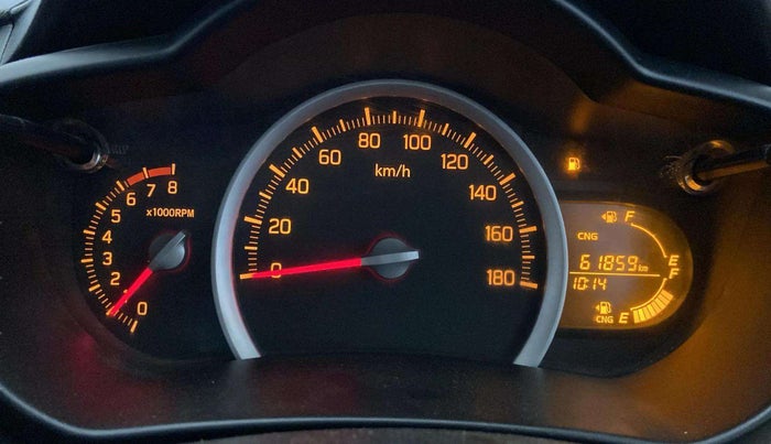 2019 Maruti Celerio VXI CNG, CNG, Manual, 61,810 km, Odometer Image