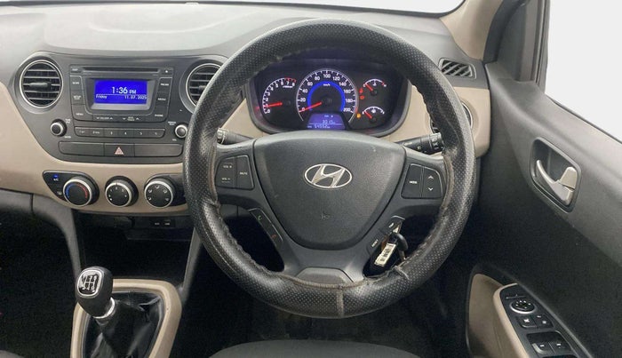 2015 Hyundai Grand i10 SPORTZ 1.2 KAPPA VTVT, Petrol, Manual, 54,551 km, Steering Wheel Close Up
