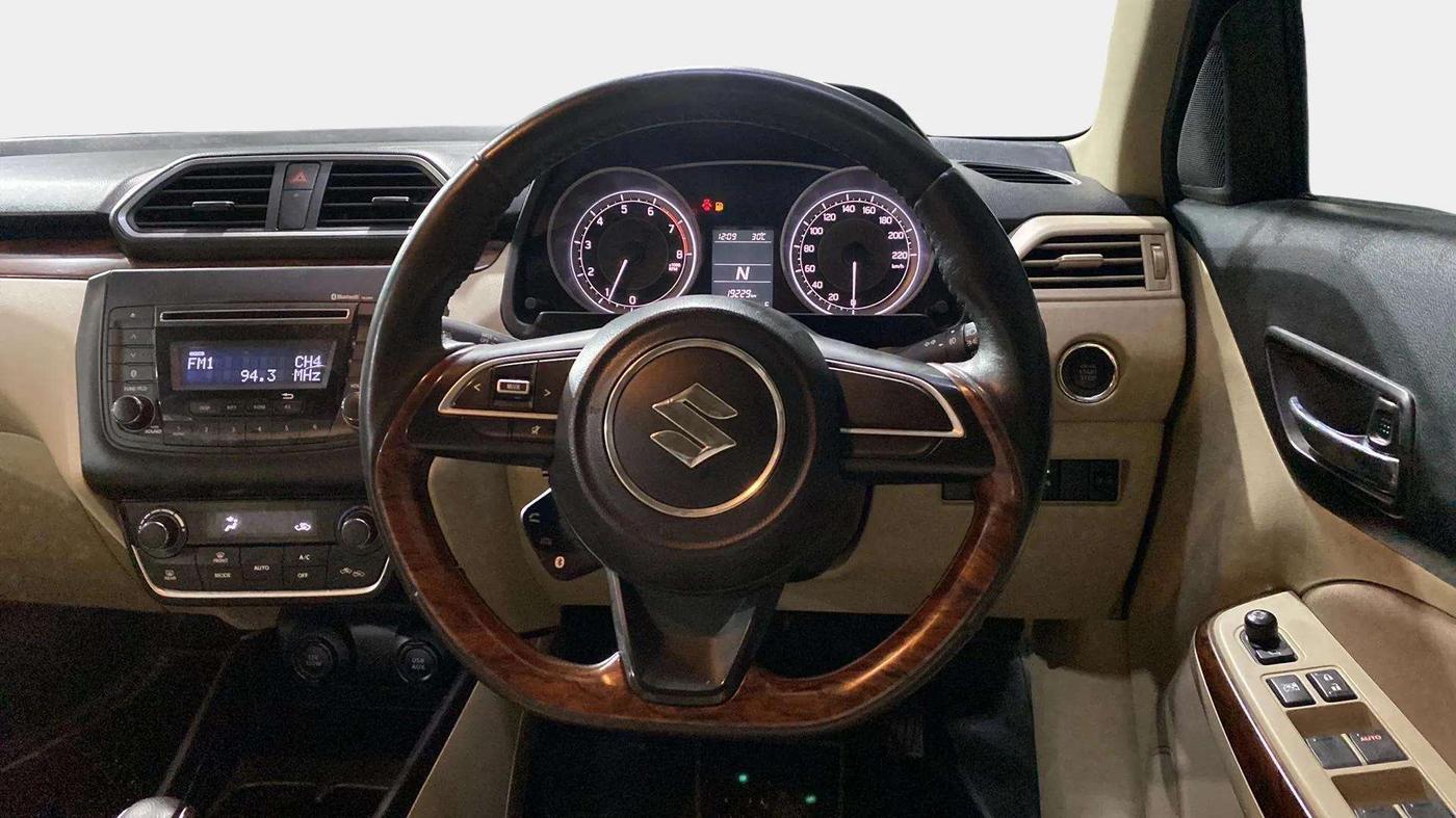 2017 Maruti Dzire ZXI AMT, Petrol, Automatic, 19,613 km, Steering Wheel Close Up