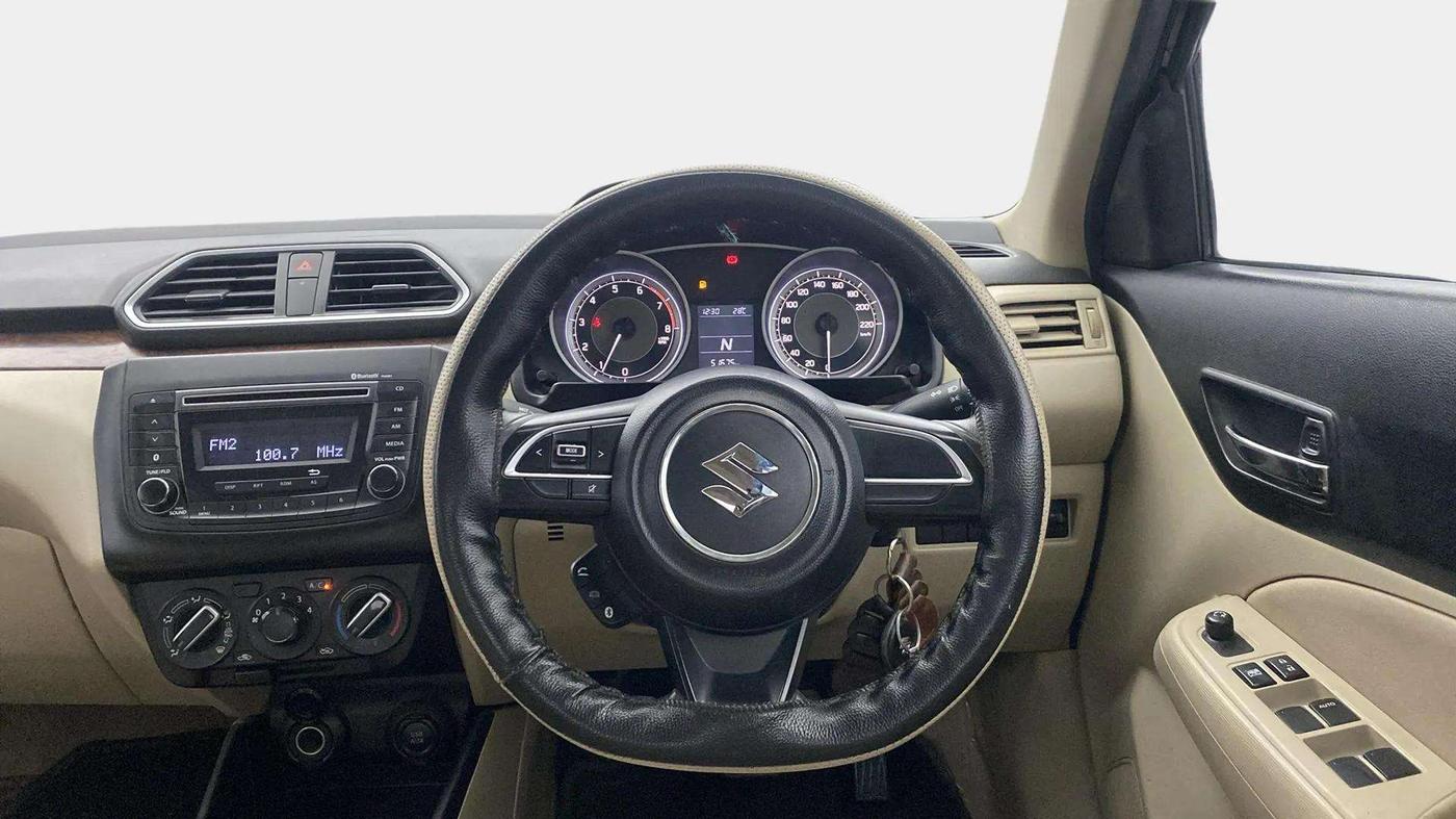 2019 Maruti Dzire VXI AMT, Petrol, Automatic, 51,662 km, Steering Wheel Close Up