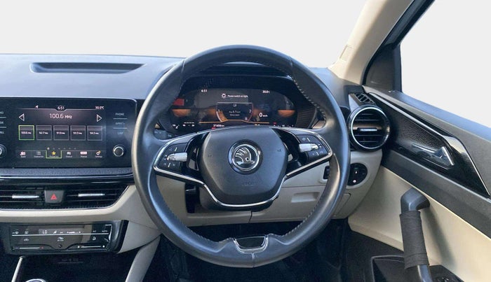 2022 Skoda SLAVIA STYLE 1.0L TSI MT, Petrol, Manual, 31,600 km, Steering Wheel Close Up