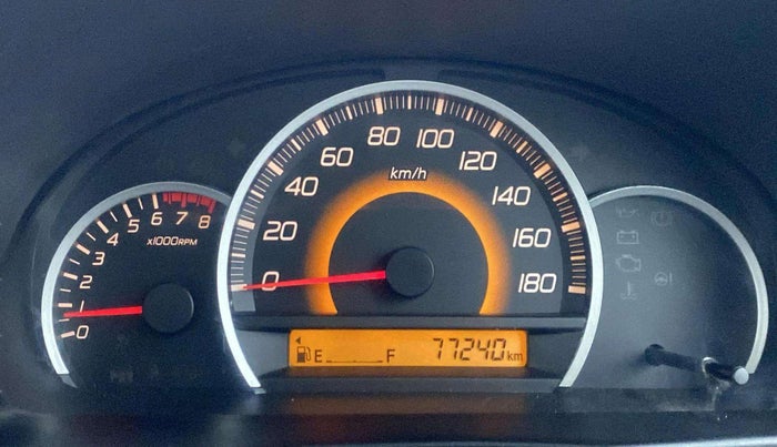 2014 Maruti Wagon R 1.0 VXI, Petrol, Manual, 77,196 km, Odometer Image