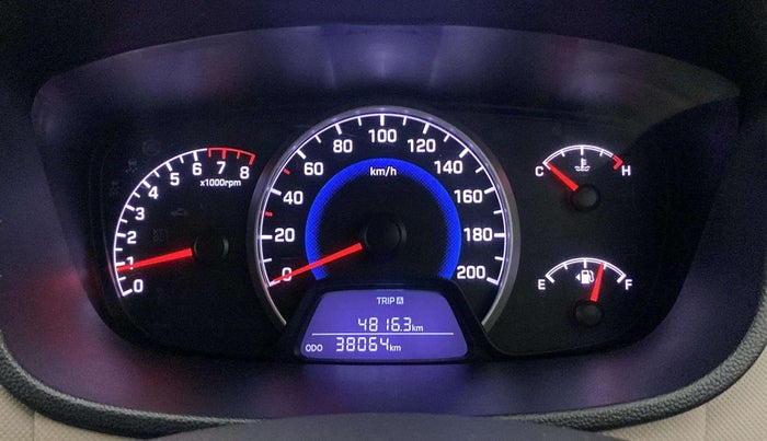 2017 Hyundai Grand i10 SPORTZ (O) 1.2 KAPPA VTVT, Petrol, Manual, 38,063 km, Odometer Image