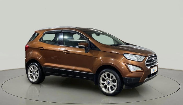 2018 Ford Ecosport TITANIUM + 1.5L PETROL AT, Petrol, Automatic, 74,988 km, Right Front Diagonal