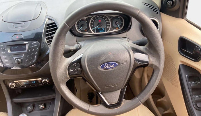 2018 Ford Figo Aspire TITANIUM 1.2 PETROL, CNG, Manual, 78,399 km, Steering Wheel Close Up