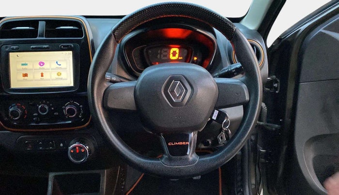 2017 Renault Kwid CLIMBER 1.0 AMT, Petrol, Automatic, 19,851 km, Steering Wheel Close Up