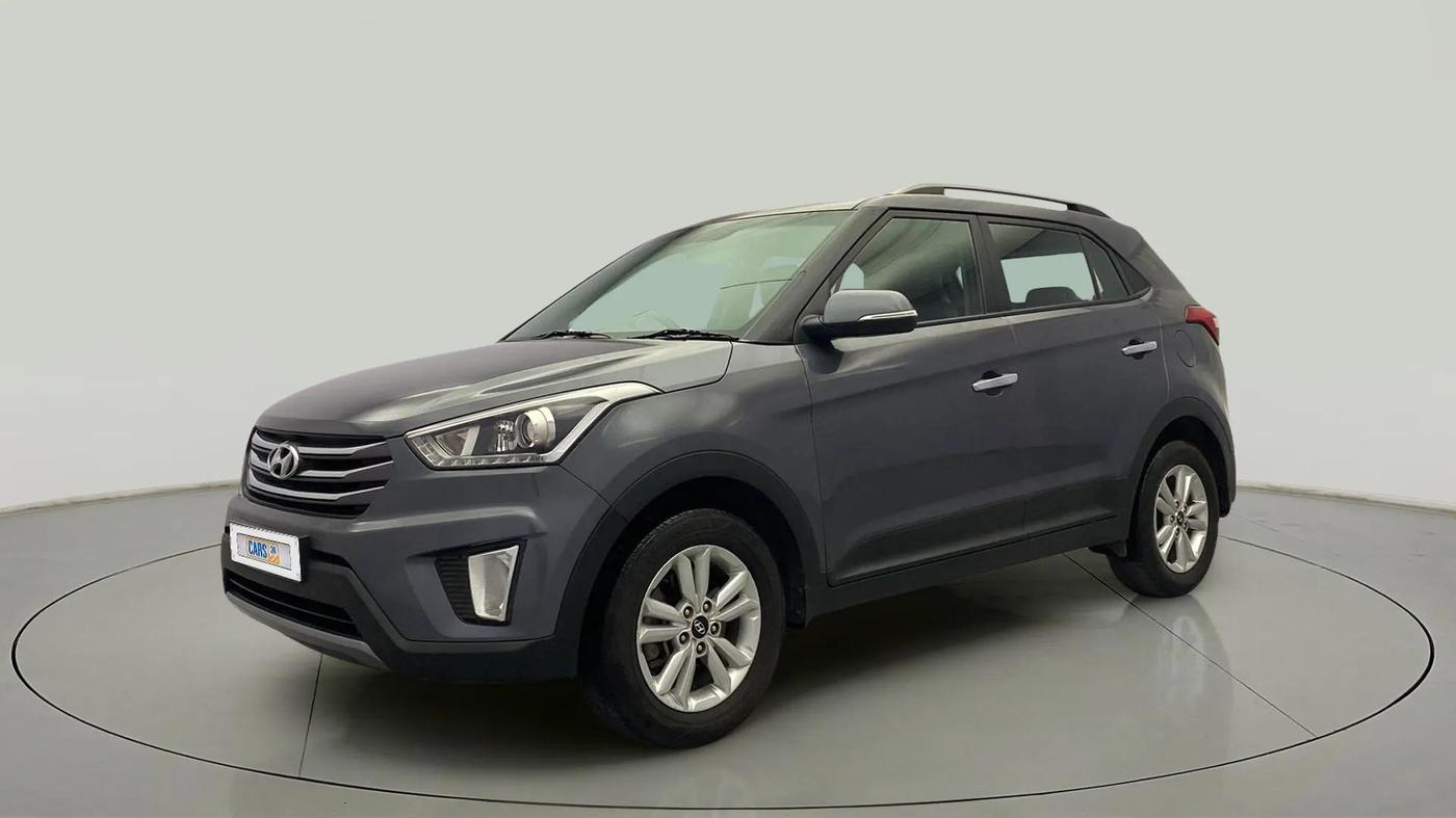 2016 Hyundai Creta SX PLUS 1.6 PETROL, Petrol, Manual, 1,04,724 km, Left Front Diagonal