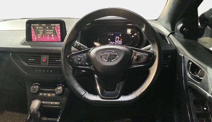 2022 Tata NEXON XZA PLUS PETROL DARK EDITION, Petrol, Automatic, 9,692 km, Steering Wheel Close Up