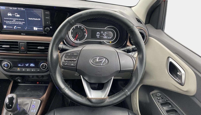 2021 Hyundai AURA SX PLUS 1.2 AMT, Petrol, Automatic, 15,281 km, Steering Wheel Close Up