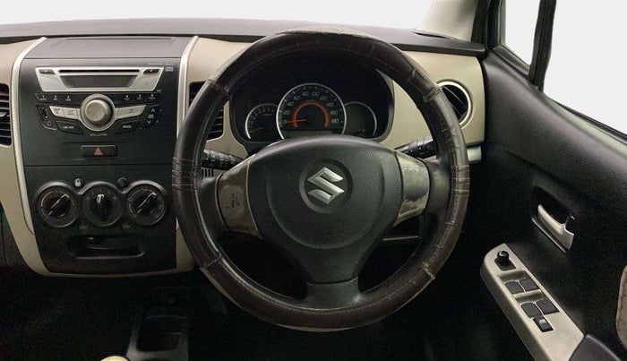 2014 Maruti Wagon R 1.0 VXI, Petrol, Manual, 77,888 km, Steering Wheel Close Up