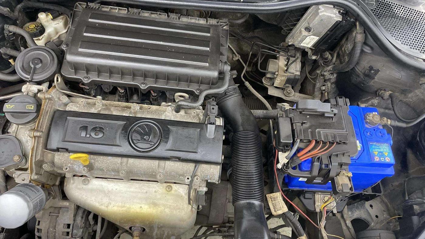 2019 Skoda Rapid 1.6 MPI ACTIVE, Petrol, Manual, 24,987 km, Engine View - Left