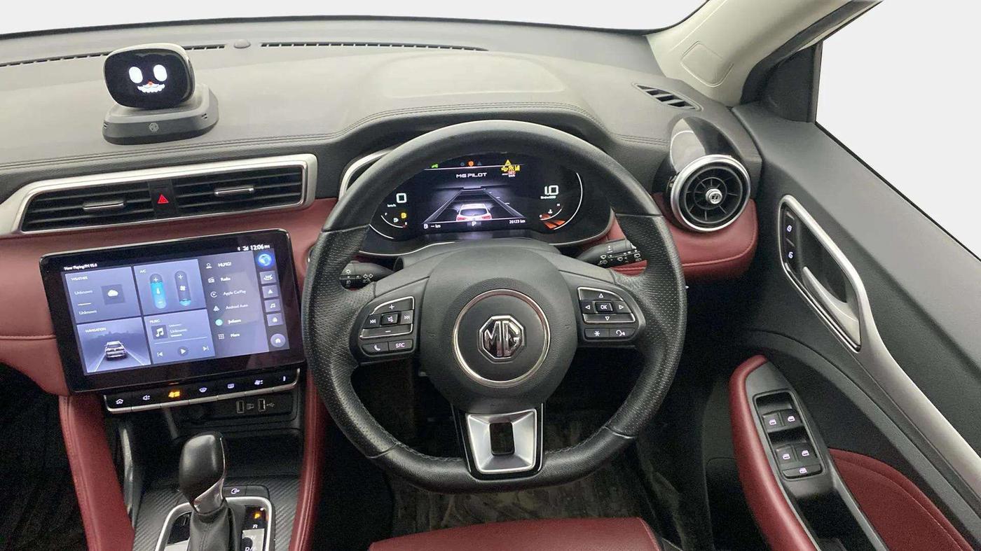 2023 MG ASTOR SAVVY 1.3 TURBO AT S RED, Petrol, Automatic, 26,124 km, Steering Wheel Close Up