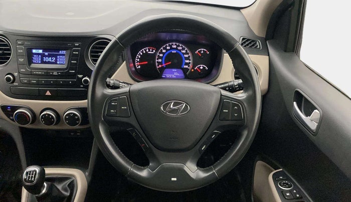 2016 Hyundai Grand i10 ASTA (O) 1.2 KAPPA VTVT, Petrol, Manual, 52,976 km, Steering Wheel Close Up