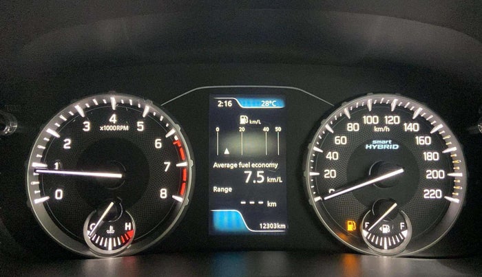 2023 Maruti BREZZA ZXI SMART HYBRID , Petrol, Manual, 12,294 km, Odometer Image