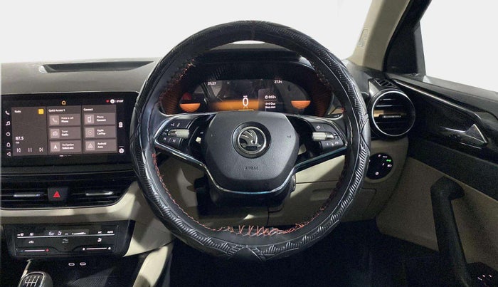 2022 Skoda SLAVIA STYLE 1.0L TSI MT, Petrol, Manual, 30,259 km, Steering Wheel Close Up