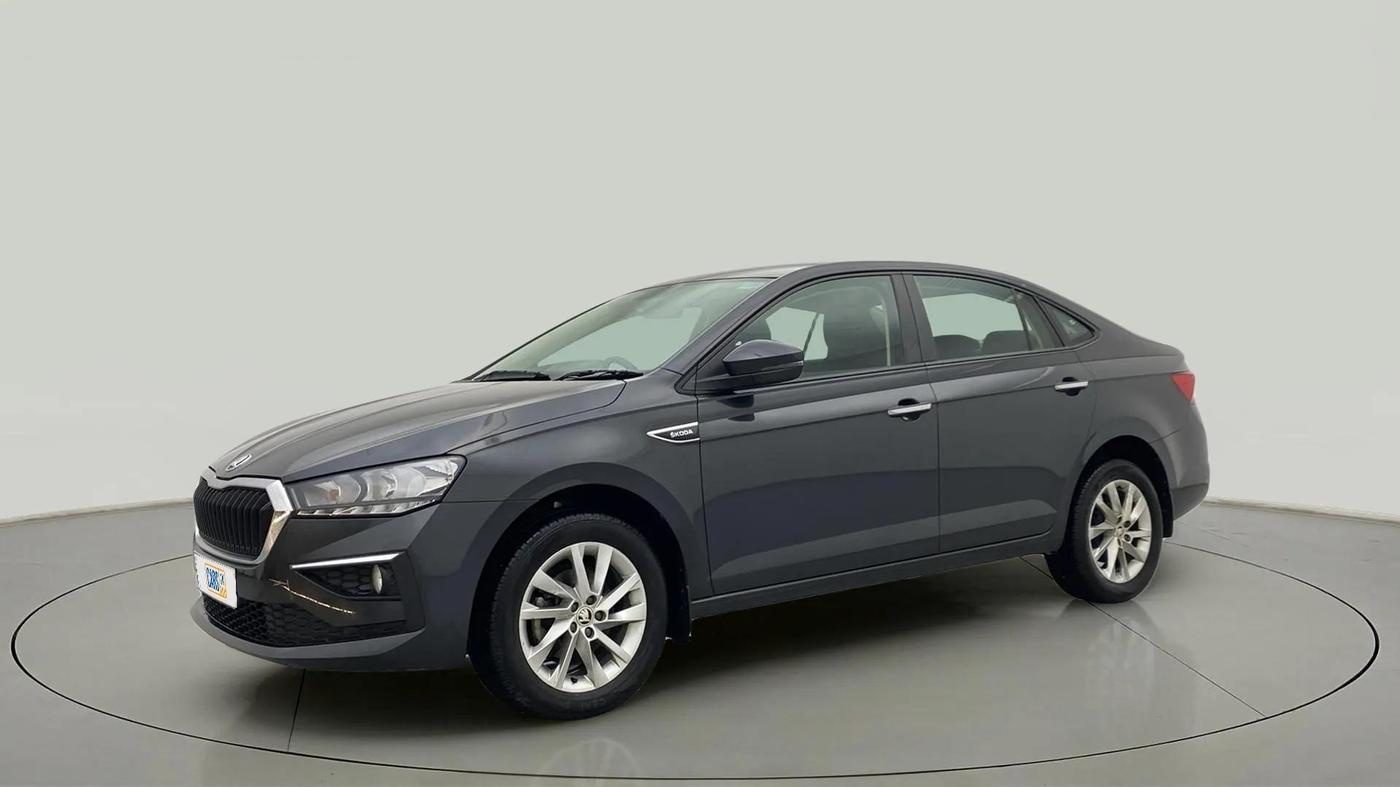 2023 Skoda SLAVIA AMBITION 1.0L TSI AT, Petrol, Automatic, 12,391 km, Left Front Diagonal