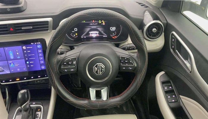 2022 MG ASTOR SAVVY 1.5 CVT, Petrol, Automatic, 19,528 km, Steering Wheel Close Up
