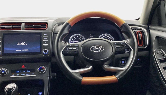 2023 Hyundai Creta S PLUS KNIGHT 1.5 PETROL DUAL TONE, Petrol, Manual, 36,420 km, Steering Wheel Close Up