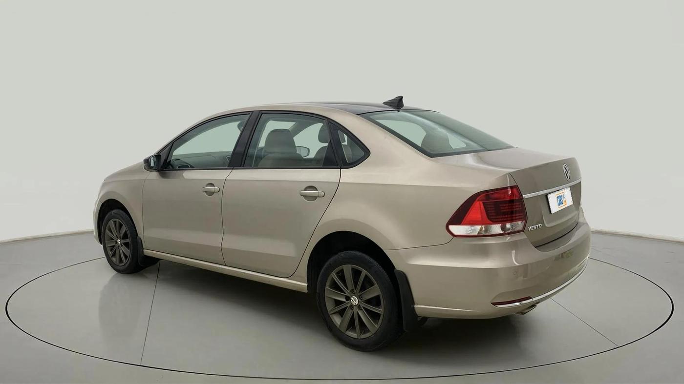 2016 Volkswagen Vento HIGHLINE PETROL AT, Petrol, Automatic, 78,388 km, Left Back Diagonal