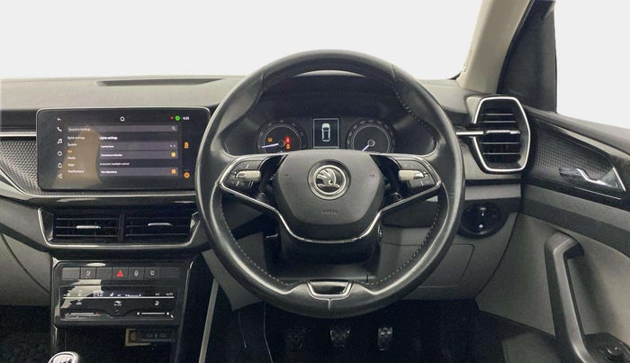 2022 Skoda KUSHAQ STYLE 1.0L TSI MT, Petrol, Manual, 65,423 km, Steering Wheel Close Up