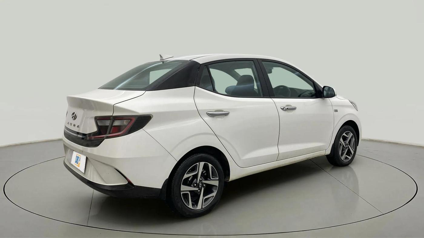 2020 Hyundai AURA SX PLUS 1.2 AMT CRDI, Diesel, Automatic, 55,887 km, Right Back Diagonal