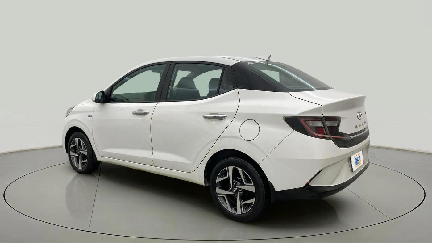 2020 Hyundai AURA SX PLUS 1.2 AMT CRDI, Diesel, Automatic, 55,887 km, Left Back Diagonal