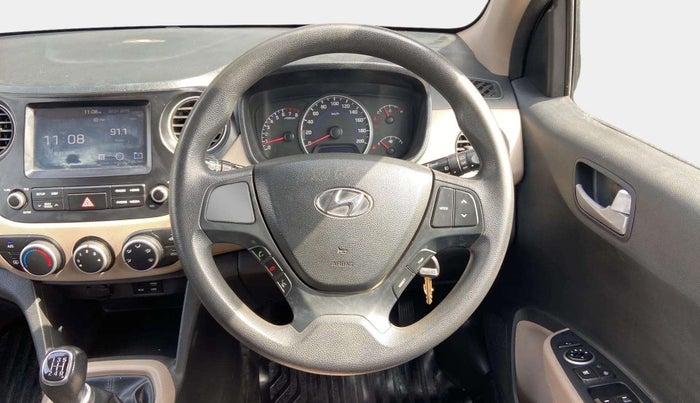 2017 Hyundai Grand i10 SPORTZ (O) 1.2 KAPPA VTVT, Petrol, Manual, 74,577 km, Steering Wheel Close Up
