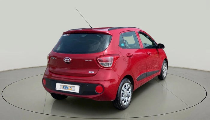 2017 Hyundai Grand i10 SPORTZ (O) 1.2 KAPPA VTVT, Petrol, Manual, 74,577 km, Right Back Diagonal