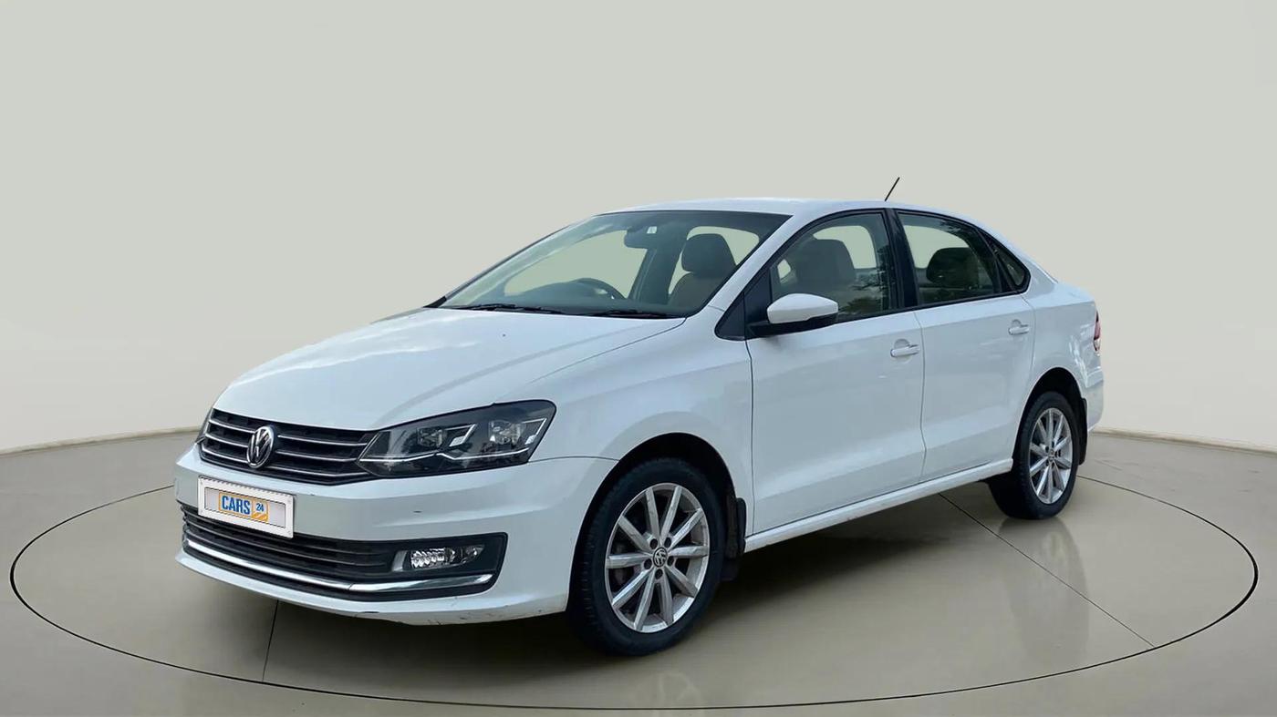2018 Volkswagen Vento HIGHLINE PLUS 1.2 AT 16 ALLOY, Petrol, Automatic, 99,000 km, Left Front Diagonal