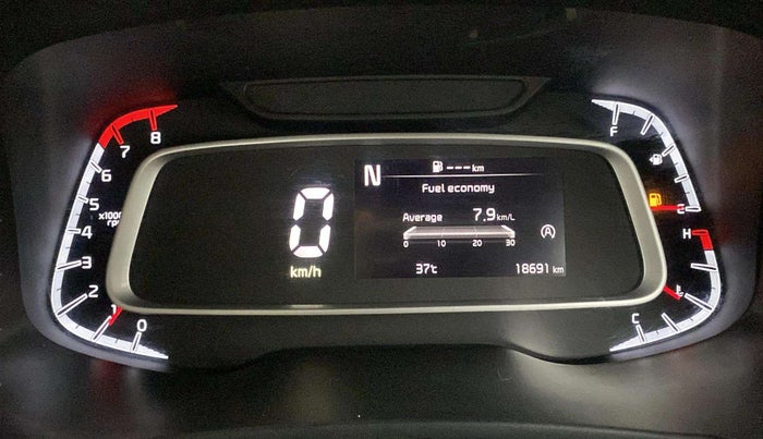 2023 KIA SONET HTX 1.0 IMT, Petrol, Manual, 18,711 km, Odometer Image