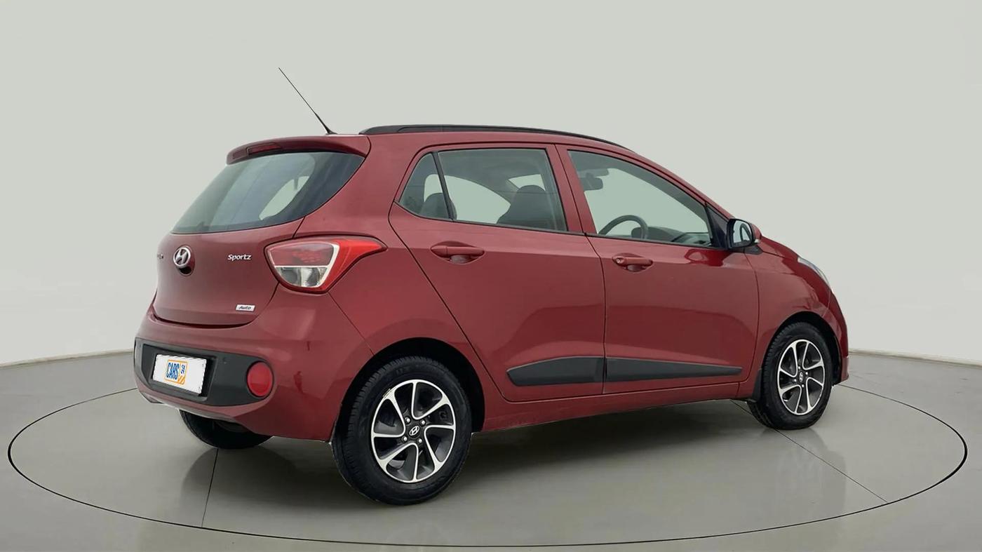 2018 Hyundai Grand i10 SPORTZ (O) AT 1.2 KAPPA VTVT, Petrol, Automatic, 51,831 km, Right Back Diagonal