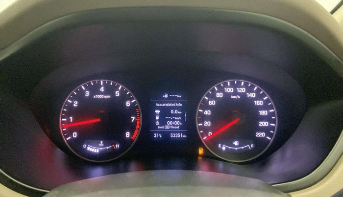 2019 Hyundai Elite i20 ASTA 1.2 (O), Petrol, Manual, 53,332 km, Odometer Image