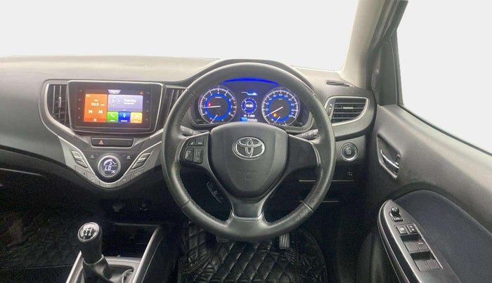 2021 Toyota Glanza V, Petrol, Manual, 1,21,586 km, Steering Wheel Close Up