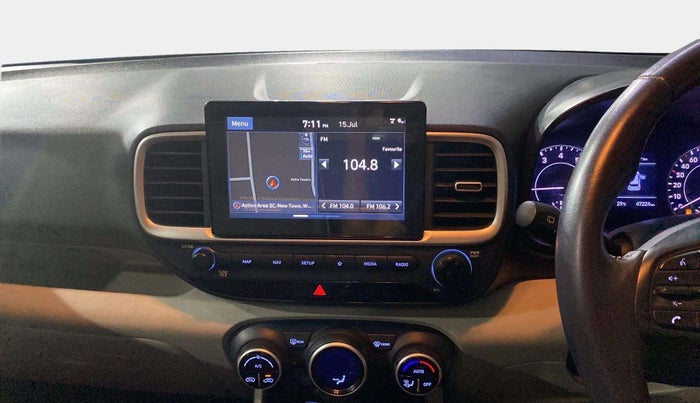 2019 Hyundai VENUE SX 1.0 (O) TURBO DUAL TONE, Petrol, Manual, 47,219 km, Air Conditioner