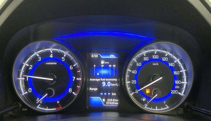 2020 Toyota Glanza G, Petrol, Manual, 57,420 km, Odometer Image