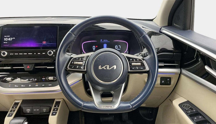 2022 KIA CARENS LUXURY PLUS 1.5 DIESEL AT 6 STR, Diesel, Automatic, 43,144 km, Steering Wheel Close Up