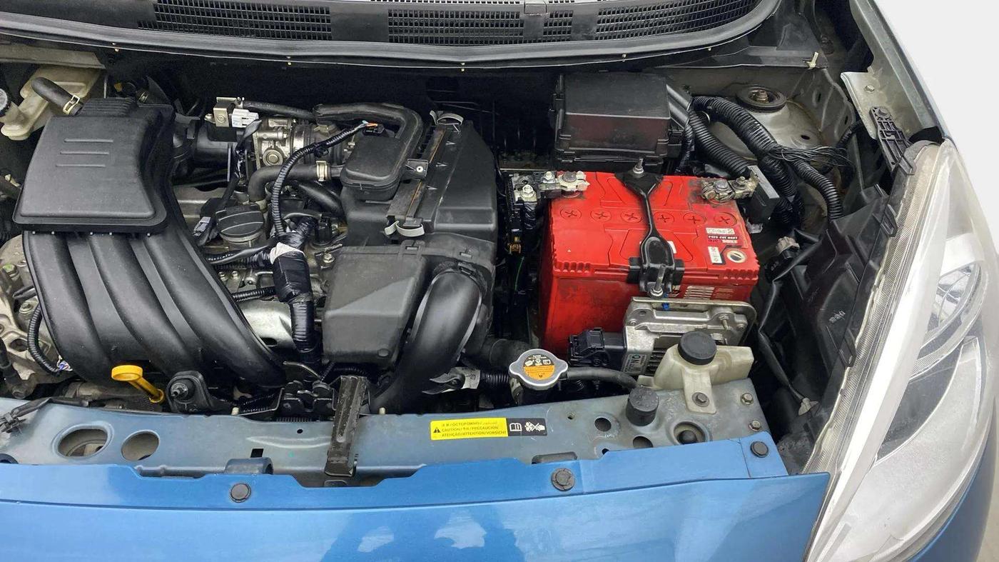 2014 Nissan Micra XV CVT, Petrol, Automatic, 34,494 km, Engine View - Left