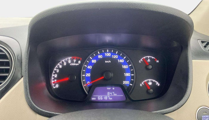 2014 Hyundai Xcent SX 1.2 (O), Petrol, Manual, 66,187 km, Odometer Image