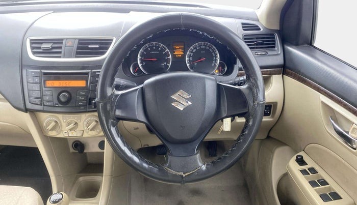 2013 Maruti Swift Dzire VXI, Petrol, Manual, 1,02,229 km, Steering Wheel Close Up