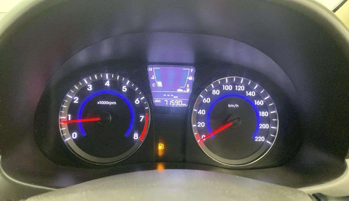 2016 Hyundai Verna 1.4 VTVT, Petrol, Manual, 71,589 km, Odometer Image