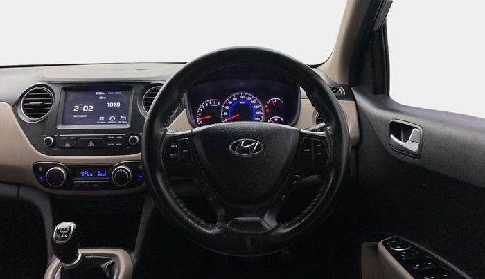 2017 Hyundai Grand i10 ASTA 1.2 KAPPA VTVT, Petrol, Manual, 1,02,494 km, Steering Wheel Close Up