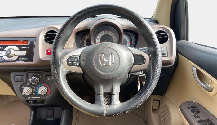 2013 Honda Brio V MT, Petrol, Manual, 52,459 km, Steering Wheel Close Up
