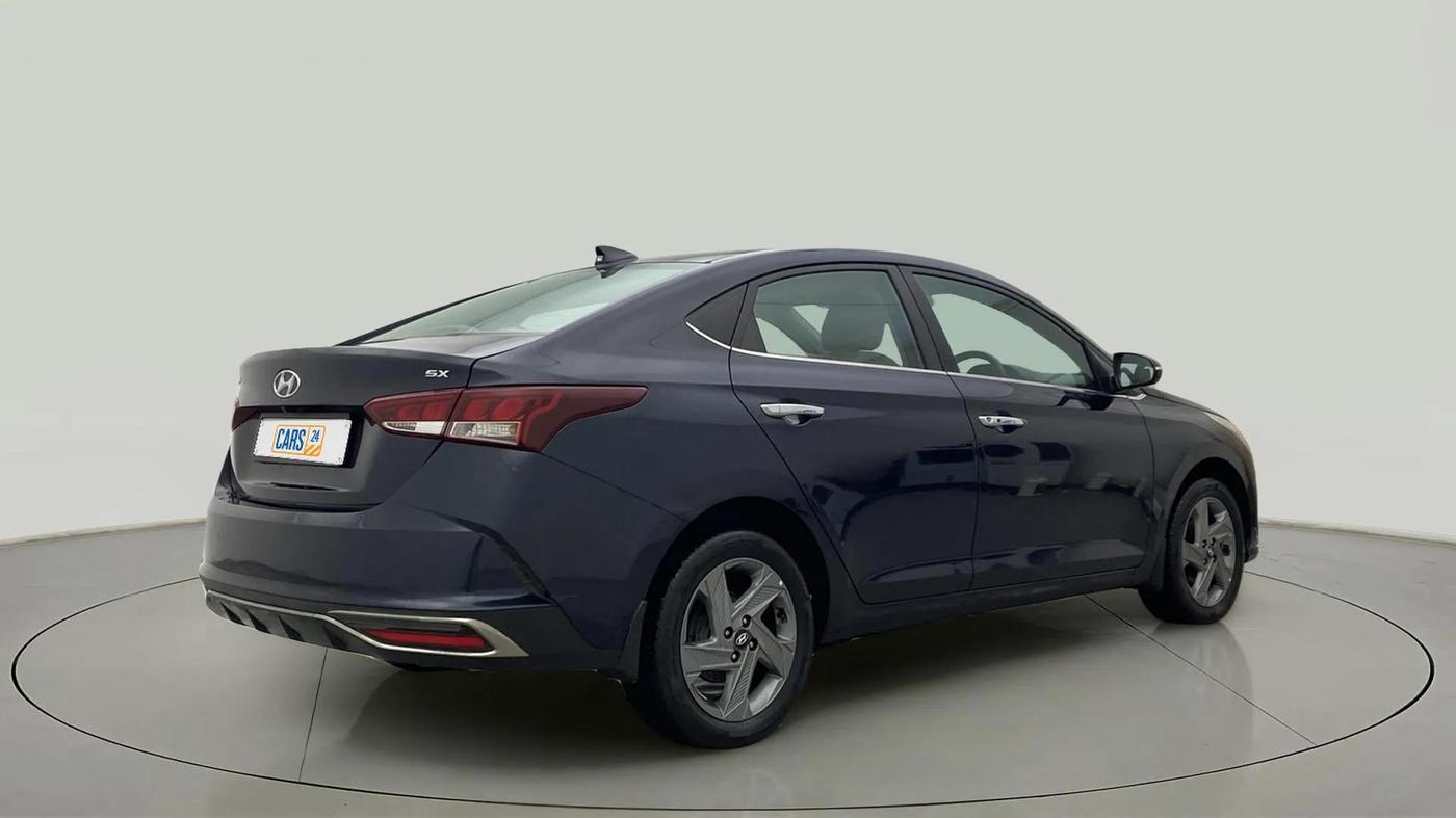 2021 Hyundai Verna SX 1.5 VTVT IVT, Petrol, Automatic, 37,061 km, Right Back Diagonal