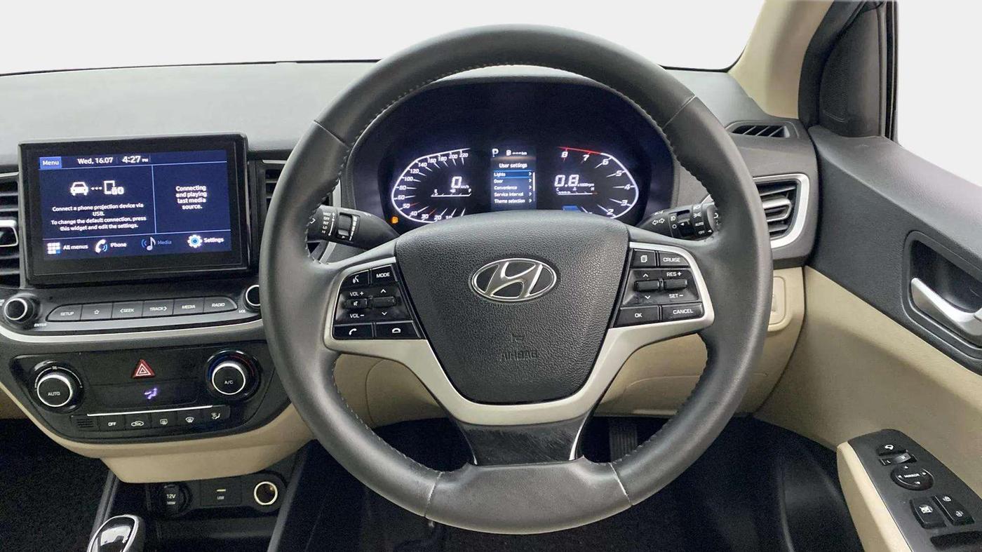 2021 Hyundai Verna SX 1.5 VTVT IVT, Petrol, Automatic, 37,061 km, Steering Wheel Close Up