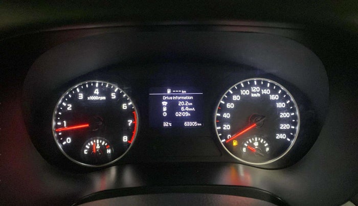 2020 KIA SELTOS HTE 1.5 PETROL, Petrol, Manual, 63,290 km, Odometer Image